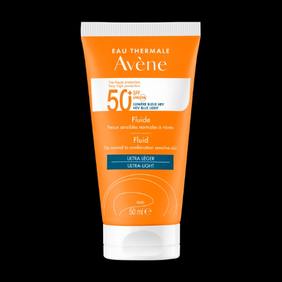 Picture of AVENE -  sunscreen- Fluide Spf 50 - 50ml -for normal to combination sensitive skin