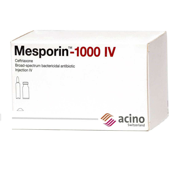 Picture of Mesporin-1000 IV vi+amp OP 1 Acino SA 4